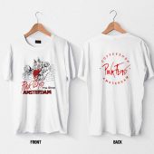 Vintage 1980s Pink Floyd Coffee Shop Amsterdam Band Double Sided White - OtherBrick