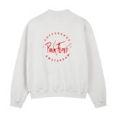 Vintage 1980s Pink Floyd Coffee Shop Amsterdam Band Back Sweater White - OtherBrick