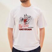 Vintage 1980s Pink Floyd Coffee Shop Amsterdam Band Front Man Shirt White 2 - OtherBrick