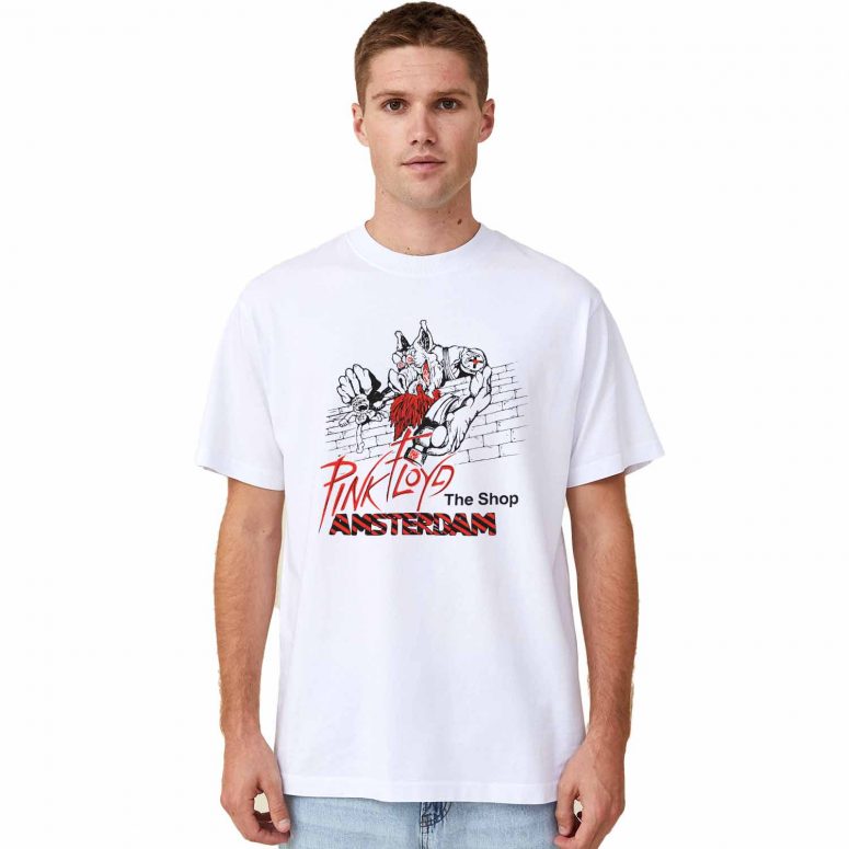 Vintage 1980s Pink Floyd Coffee Shop Amsterdam Band Shirt