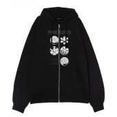 Wish You Were Here 50 Gears Front Ziphoodie Black - OtherBrick