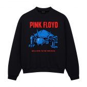 Wish You Were Here 50 The Machine Creature Drawing Front Sweatshirt Black - OtherBrick