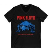 Wish You Were Here 50 The Machine Creature Drawing Front Vneck Black - OtherBrick