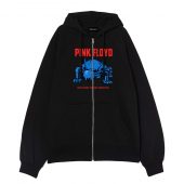 Wish You Were Here 50 The Machine Creature Drawing Front Ziphoodie Black - OtherBrick