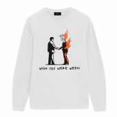 Wish You Were Ween Front Longsleeve White - OtherBrick