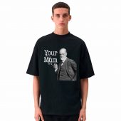 Your Mom Pink Freud Psycho Rock Front Shirt Man Black - OtherBrick