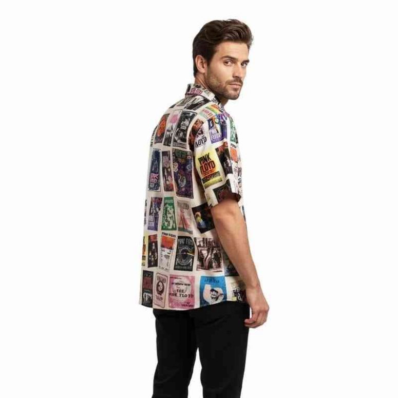 All Album Cover Collage Dust Style Pink Floyd Hawaiian Shirt