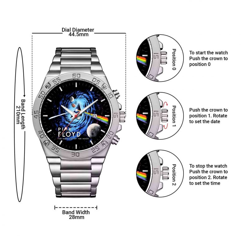 Black Hole Dark Side Galaxy Gentleman Powermatic Silver Watch