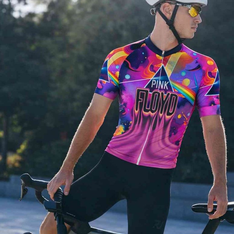 DSOTM Galaxy Kimberly Osceola Pepperland San Rafael Pink Floyd Short Sleeve Cycling Jersey