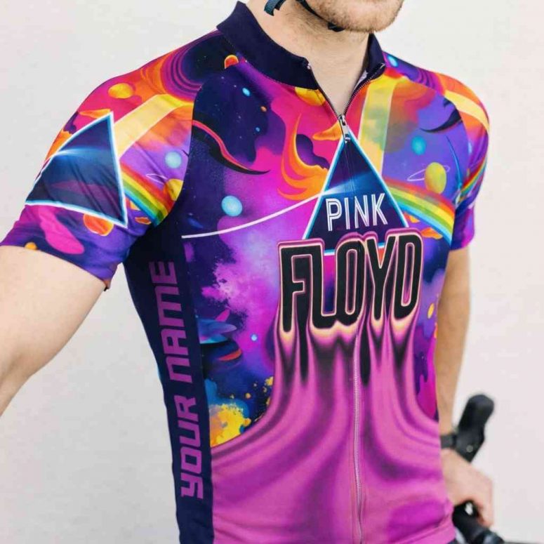 DSOTM Galaxy Kimberly Osceola Pepperland San Rafael Pink Floyd Short Sleeve Cycling Jersey