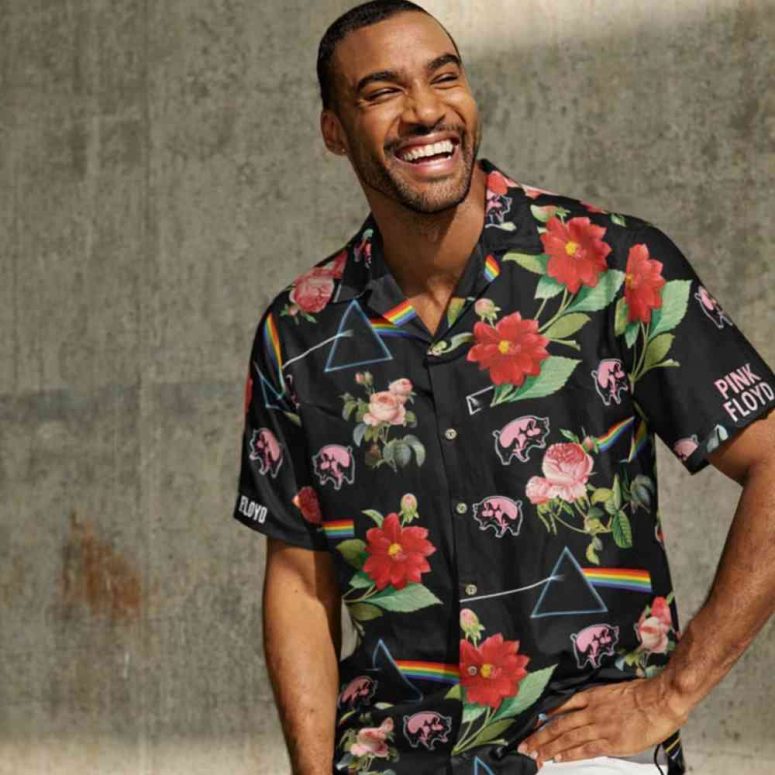 Dark Side Of The Moon Animals Dahlia Pink Floyd Hawaiian Shirt