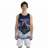 Dark Side Of The Moon Glaxy Sky Pink Floyd Mockup Men Tank 3d - OtherBrick