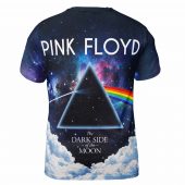 Dark Side Of The Moon Glaxy Sky Pink Floyd Shirt Back - OtherBrick