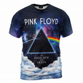 Dark Side Of The Moon Glaxy Sky Pink Floyd Shirt Front - OtherBrick