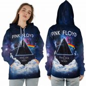 Dark Side Of The Moon Glaxy Sky Pink Floyd Ziphoodie - OtherBrick
