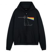 Dark Side Of The Meow Cat Front Hoodie Black - OtherBrick