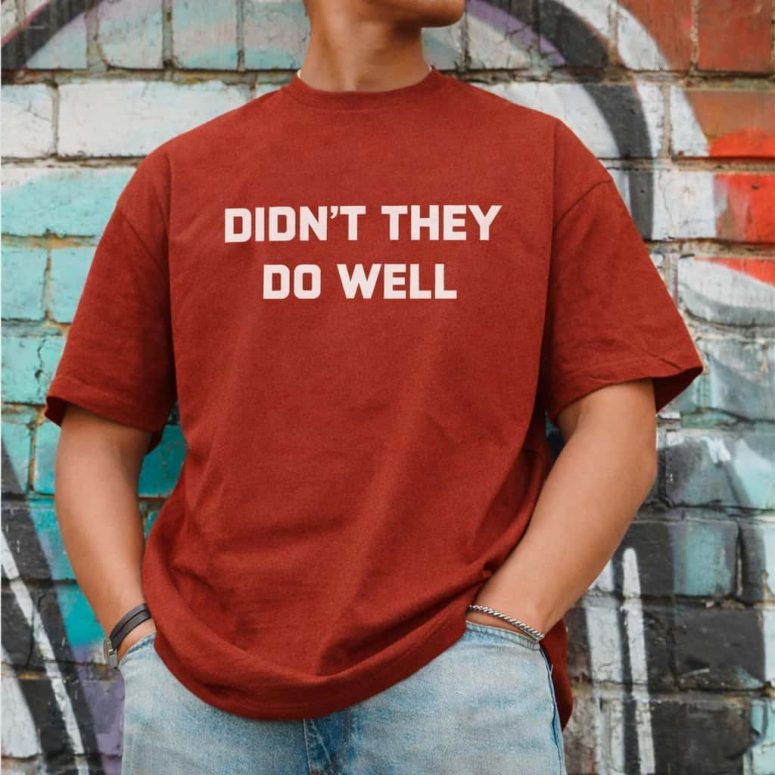 Didnt they do well tee worn by David Gilmour 1977 Pink Floyd Shirt Didnt they do well tee worn by David Gilmour 1977 Pink Floyd Shirt