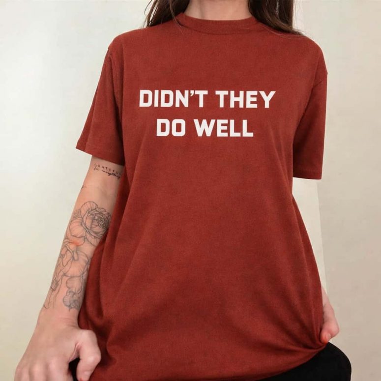 Didnt they do well tee worn by David Gilmour 1977 Pink Floyd Shirt Didnt they do well tee worn by David Gilmour 1977 Pink Floyd Shirt