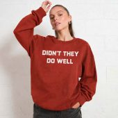 Didnt They Do Well Tee Worn By David Gilmourfront Sweater Woman Red - OtherBrick