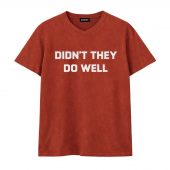 Didnt They Do Well Tee Worn By David Gilmourfront Vneck Red - OtherBrick