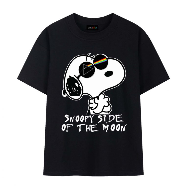 Joe Cool Snoopy Side Of The Moon Pink Floyd Shirt Joe Cool Snoopy Side Of The Moon Pink Floyd Shirt