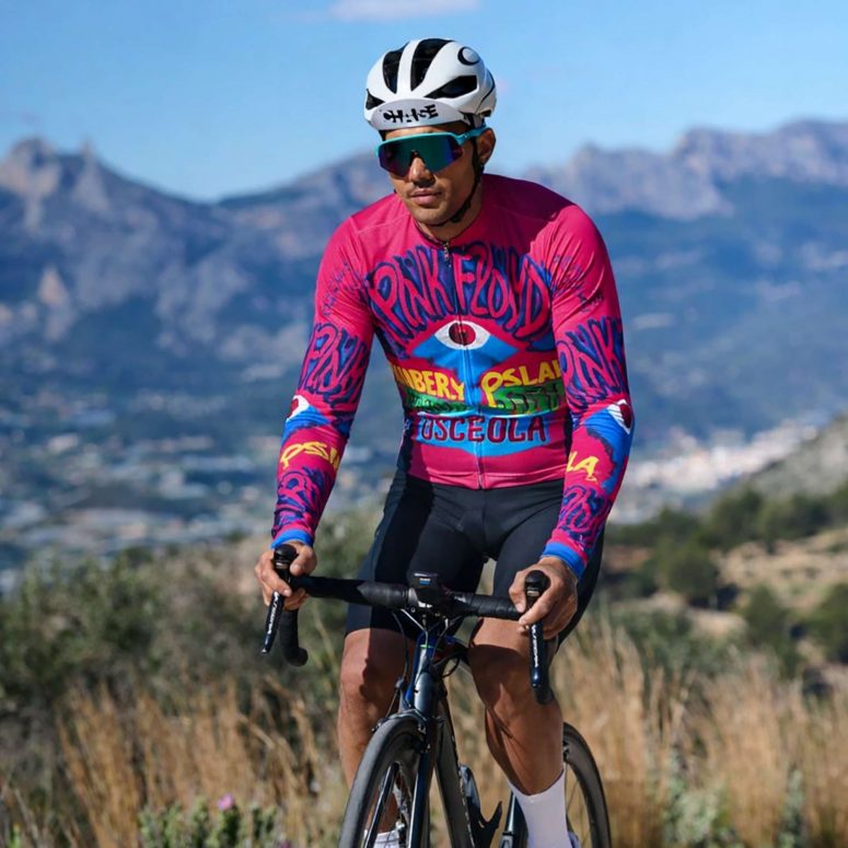 Kimberly Osceola Pepperland San Rafael Pink Floyd Longsleeve Cycling Jersey Kimberly Osceola Pepperland San Rafael Pink Floyd Longsleeve Cycling Jersey