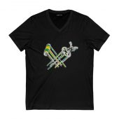 Knebworth Tee Worn By David Gilmour Front Vneck Black - OtherBrick