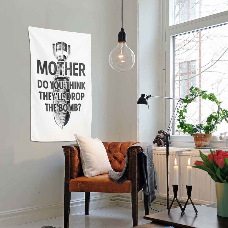 Mother do you think they will drop the Bomb Pink Floyd Tapestry