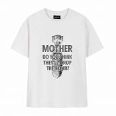 Mother Do You Think They Will Drop The Bomb Front Tshirt White - OtherBrick