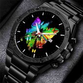 Nick Mason Butterfly X Dark Side Of The Moon Gentleman Powermatic Silver Watch Black - OtherBrick