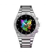Nick Mason Butterfly X Dark Side Of The Moon Gentleman Powermatic Silver Watch Front - OtherBrick