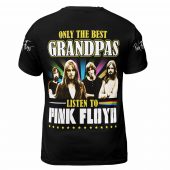 Only The Best Grandpas Listen To Pink Floyd Gray Shirt Back - OtherBrick