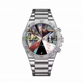 Pink Floyd Album Collage 2026 Gentleman Powermatic Silver Watch