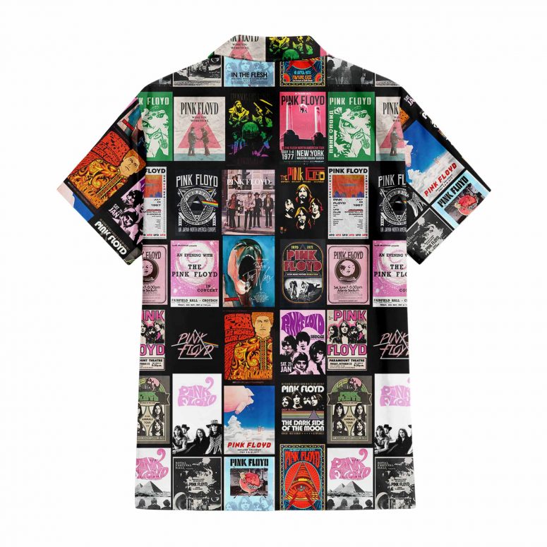 Pink Floyd All Album Poster DSOTM WYWH Animals Hawaiian Shirt