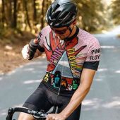 Pink Floyd Comic Dsotm Kimberly Osceola Pepperland San Rafael Pink Floyd Shortsleeve Cycling Jersey 2 (1) - OtherBrick