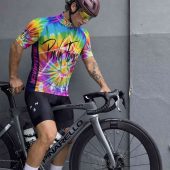 Pink Floyd Dsotm Colorful Kimberly Osceola Pepperland San Rafael Pink Floyd Shortsleeve Cycling Jersey 2 (1) - OtherBrick