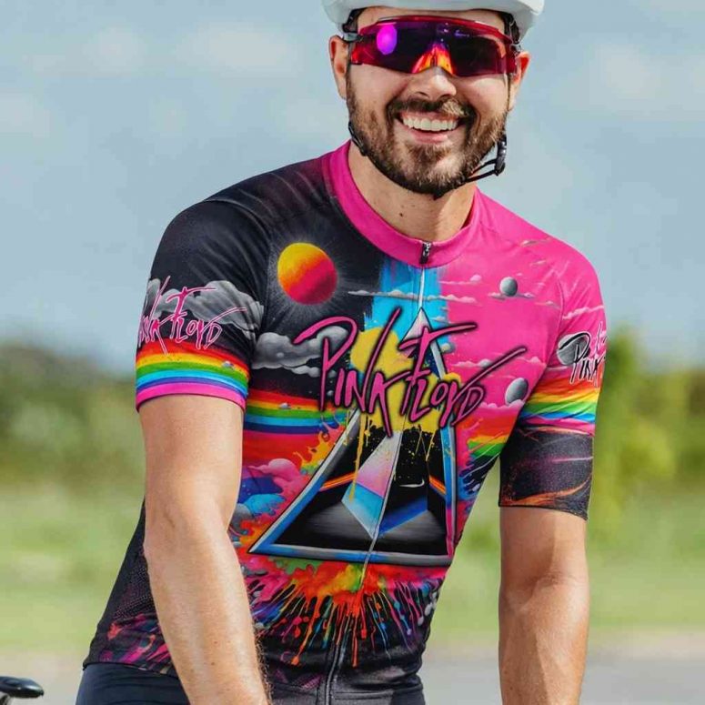 Pink Floyd DSOTM Sunlight Kimberly Osceola Pepperland San Rafael Pink Floyd Short Sleeve Cycling Jersey Pink Floyd DSOTM Sunlight Kimberly Osceola Pepperland San Rafael Pink Floyd Short Sleeve Cycling Jersey