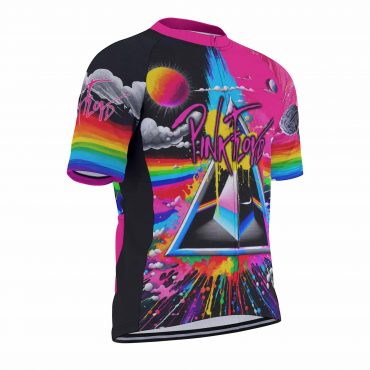 Pink Floyd DSOTM Sunlight Kimberly Osceola Pepperland San Rafael Pink Floyd Short Sleeve Cycling Jersey