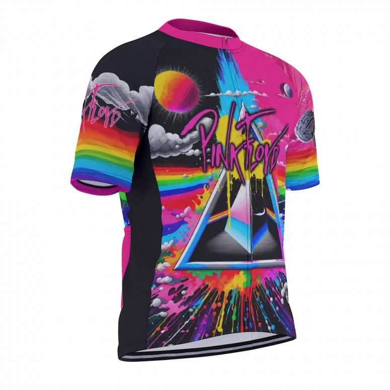 Pink Floyd DSOTM Sunlight Kimberly Osceola Pepperland San Rafael Pink Floyd Short Sleeve Cycling Jersey Pink Floyd DSOTM Sunlight Kimberly Osceola Pepperland San Rafael Pink Floyd Short Sleeve Cycling Jersey