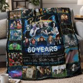 Pink Floyd Fleece Blanket 60 Years 1965 2025 00 - OtherBrick