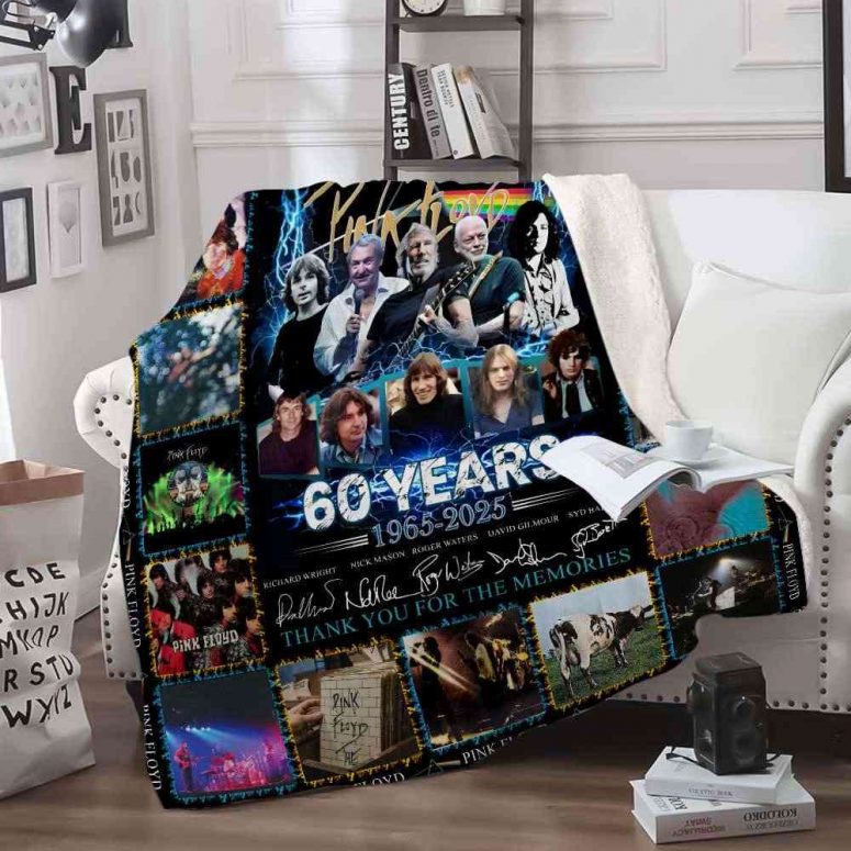 Pink Floyd Fleece Blanket - 60 Years 1965 2025