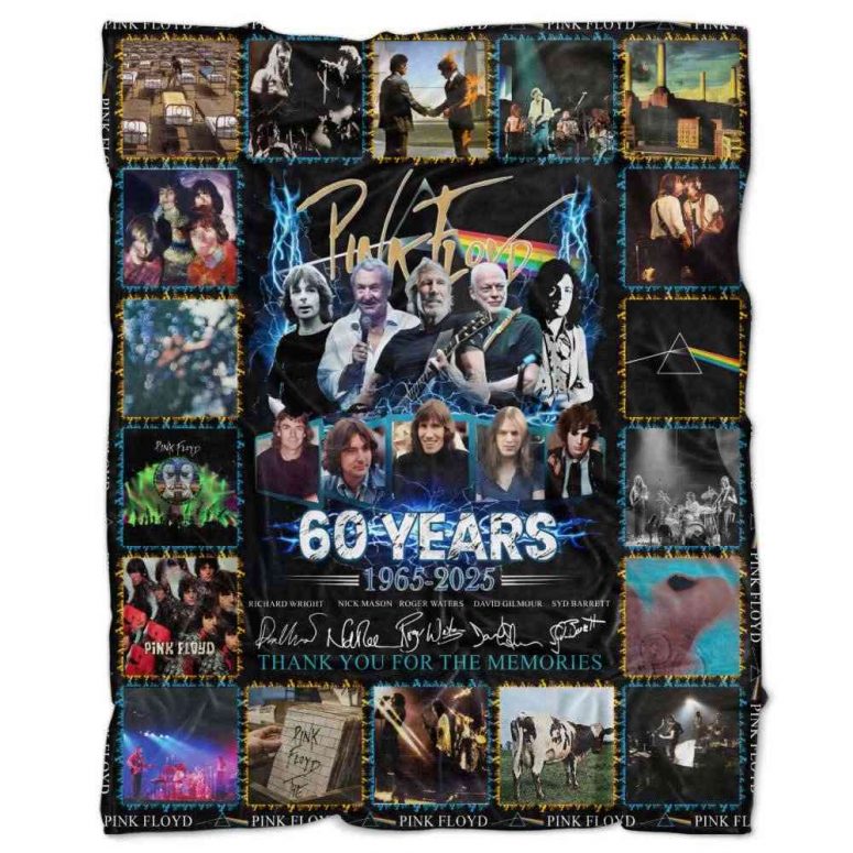 Pink Floyd Fleece Blanket - 60 Years 1965 2025