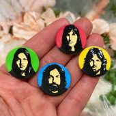 Pink Floyd Member Meddle 4 Enamel Pin Button Set2 - OtherBrick