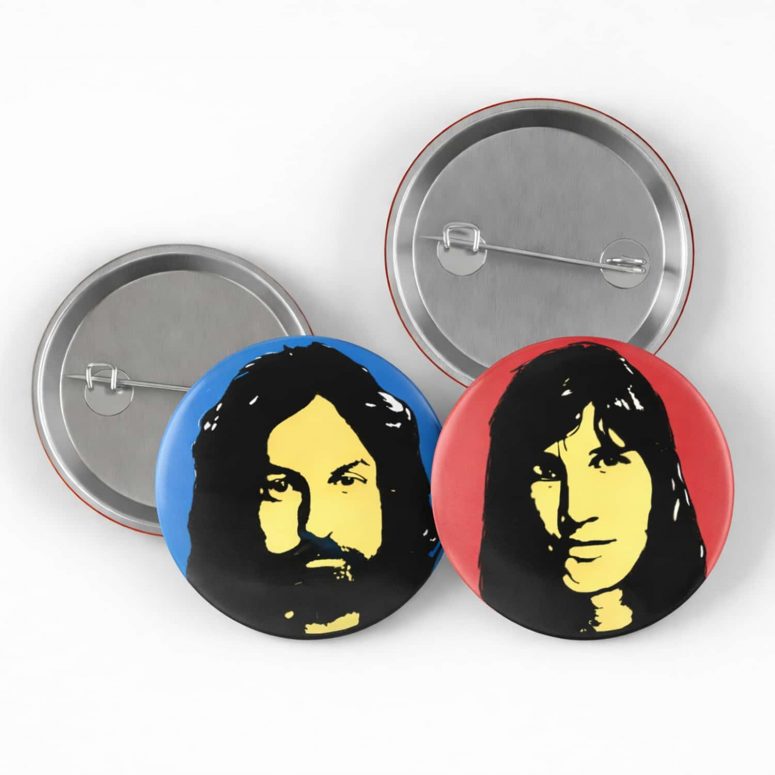 Pink Floyd Member Meddle 4 Enamel Pin Button Set Pink Floyd Member Meddle 4 Enamel Pin Button Set