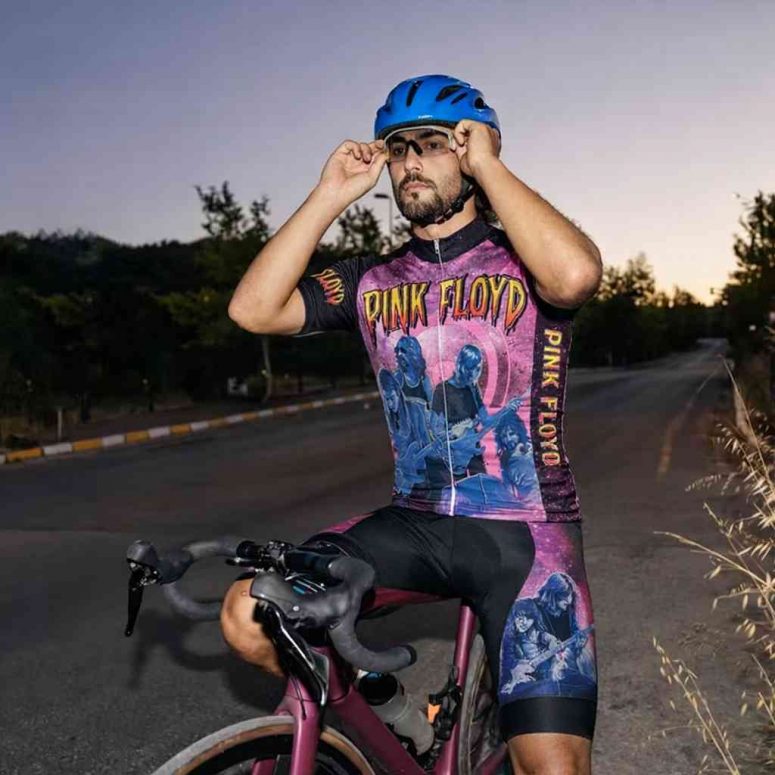 Pink Floyd Rock Show Kimberly Osceola Pepperland San Rafael Pink Floyd Short Sleeve Cycling Jersey