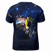 Pink Floyd Shirt - The Wall Blue Galaxy Hammer Screaming Face