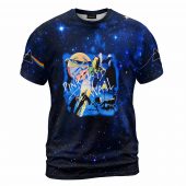 Pink Floyd Shirt - The Wall Blue Galaxy Hammer Screaming Face