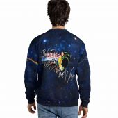 Pink Floyd Shirt - The Wall Blue Galaxy Hammer Screaming Face