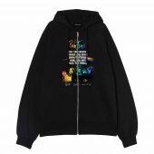 Pink Floyd Syd Roger David Rick Nick Front Ziphoodie Black - OtherBrick