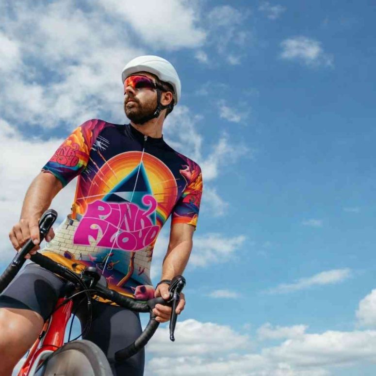 The Wall Kimberly Osceola Pepperland San Rafael Pink Floyd Short sleeve Cycling Jersey
